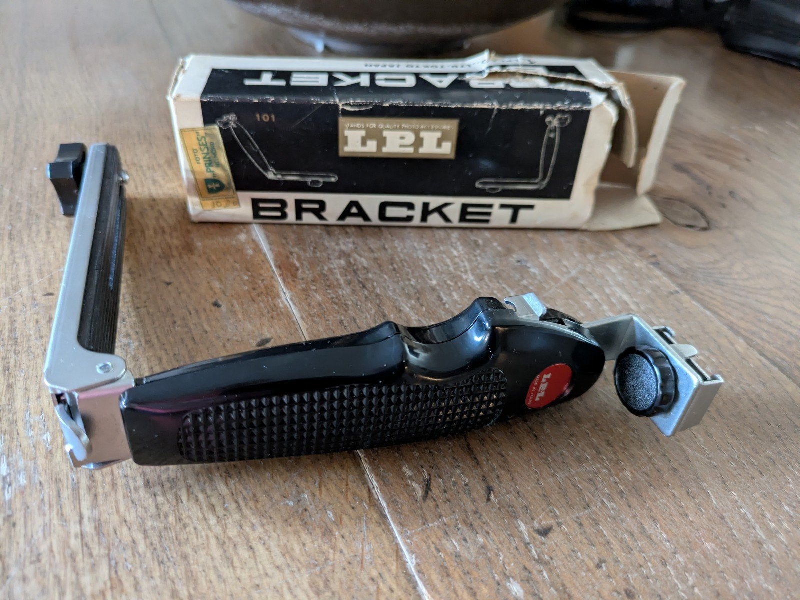 Vintage LPL Bracket camera beugel, Ophalen of Verzenden, Zo goed als nieuw, L-bracket, Inklapbaar
