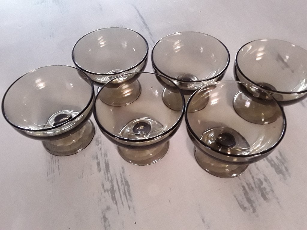 arcoroc ijscoupes/dessert schaaltjes. ijscoupes rookglas, Huis en Inrichting, Keuken | Servies, Ophalen, Glas of Glazen, Overige stijlen
