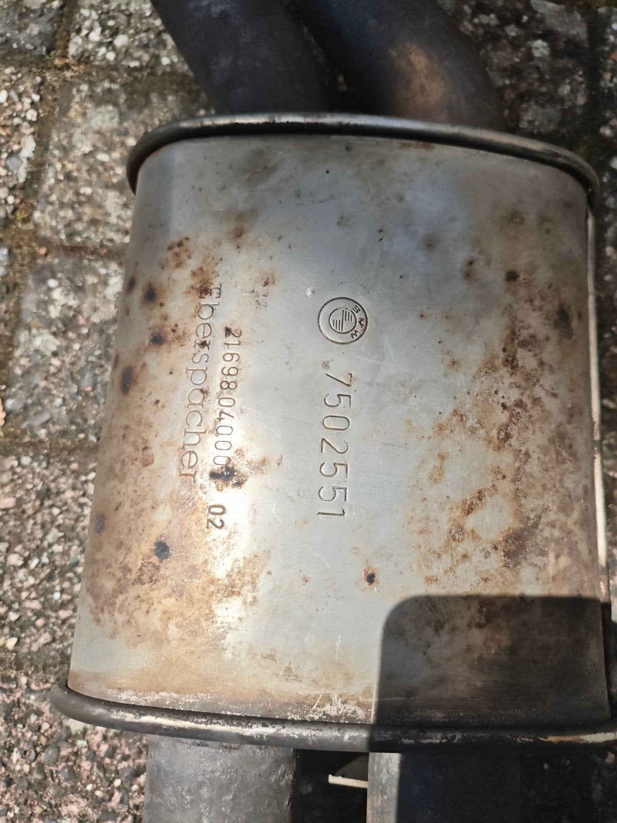 BMW E46 Eberspächer uitlaatdemper (gebruikt), Auto-onderdelen, Ophalen, Gebruikt, BMW
