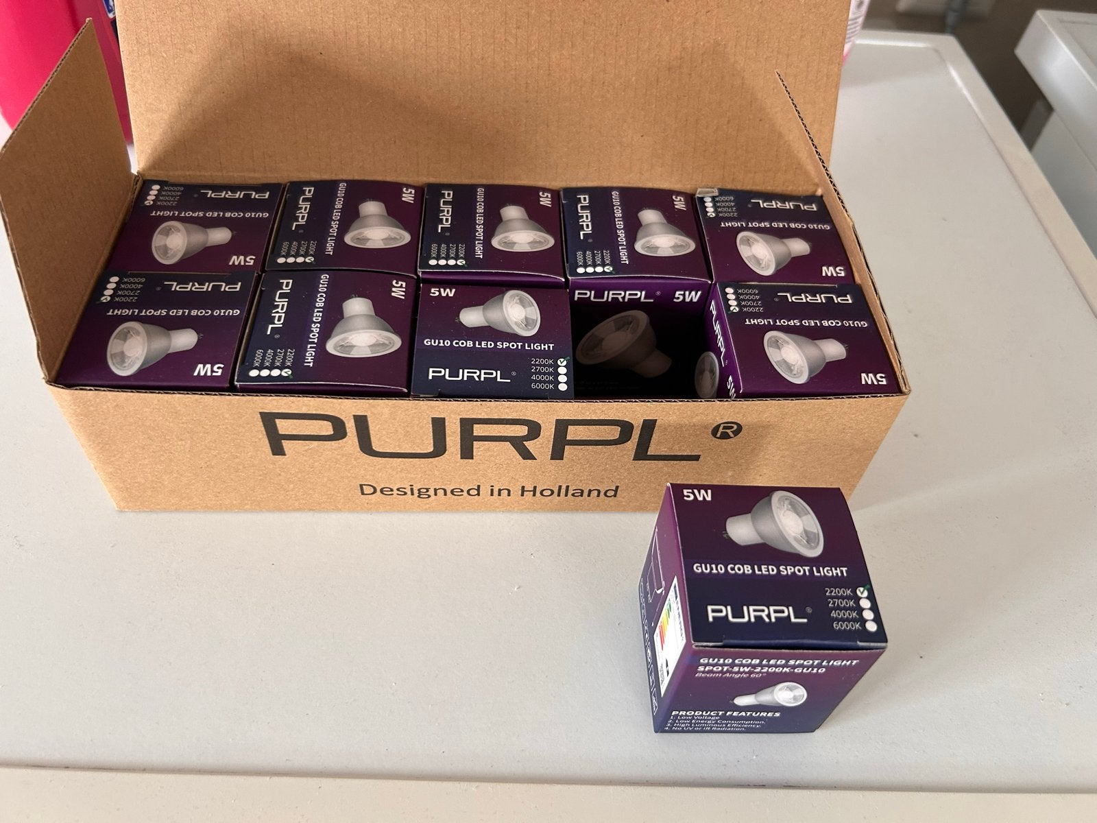 GU10 LED Spots - 10 stuks - Nieuw in doos, Led-lamp, GU10, Nieuw, Ophalen of Verzenden