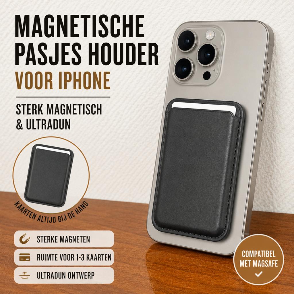 Magnetische Pasjeshouder voor iPhone - MagSafe Compatibel, Telecommunicatie, Mobiele telefoons | Hoesjes en Frontjes | Apple iPhone