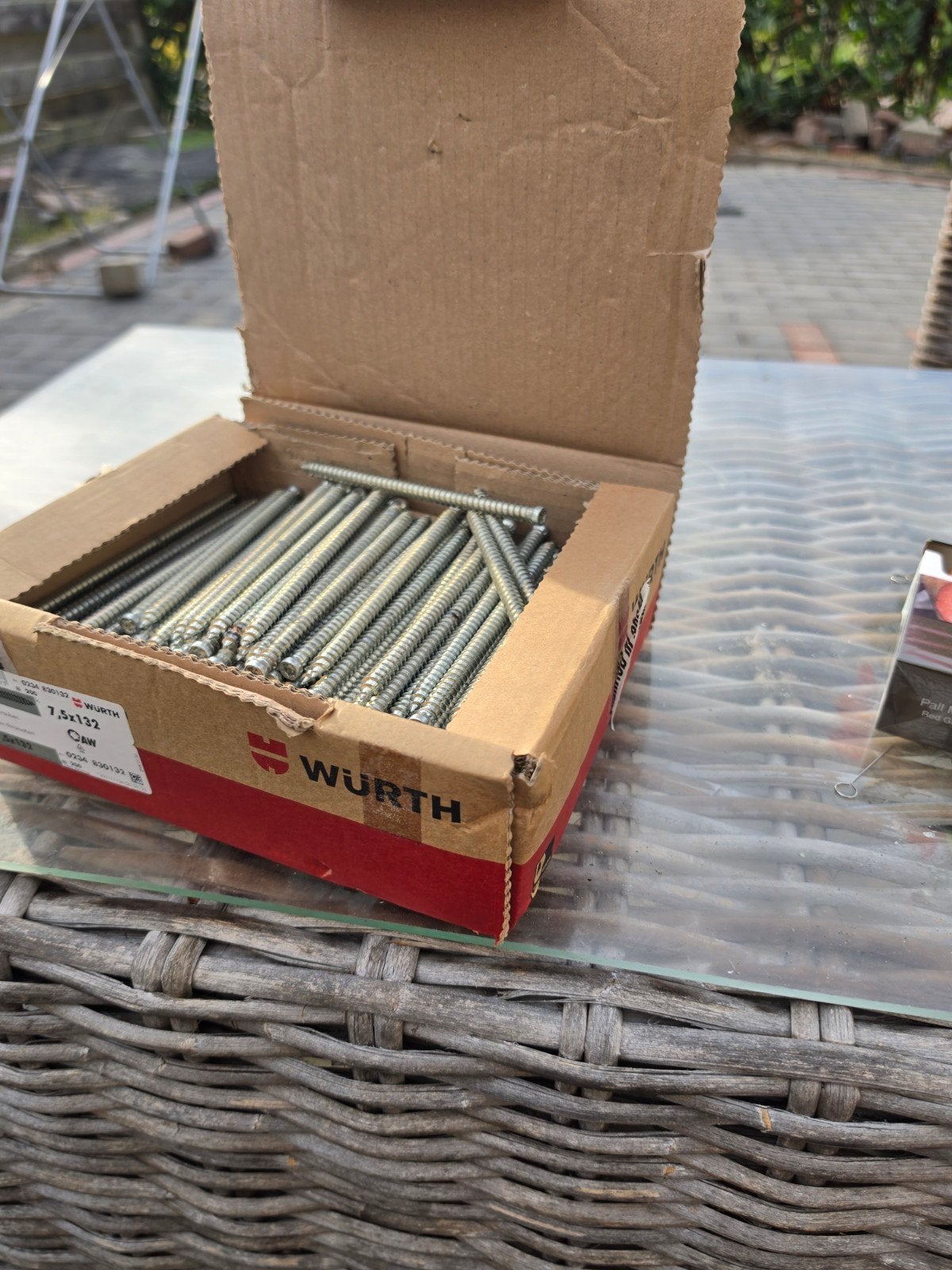 200 Kozijnschroeven wurth 7,5x132, Nieuw, Minder dan 5 m², Wandtegels, Keramiek