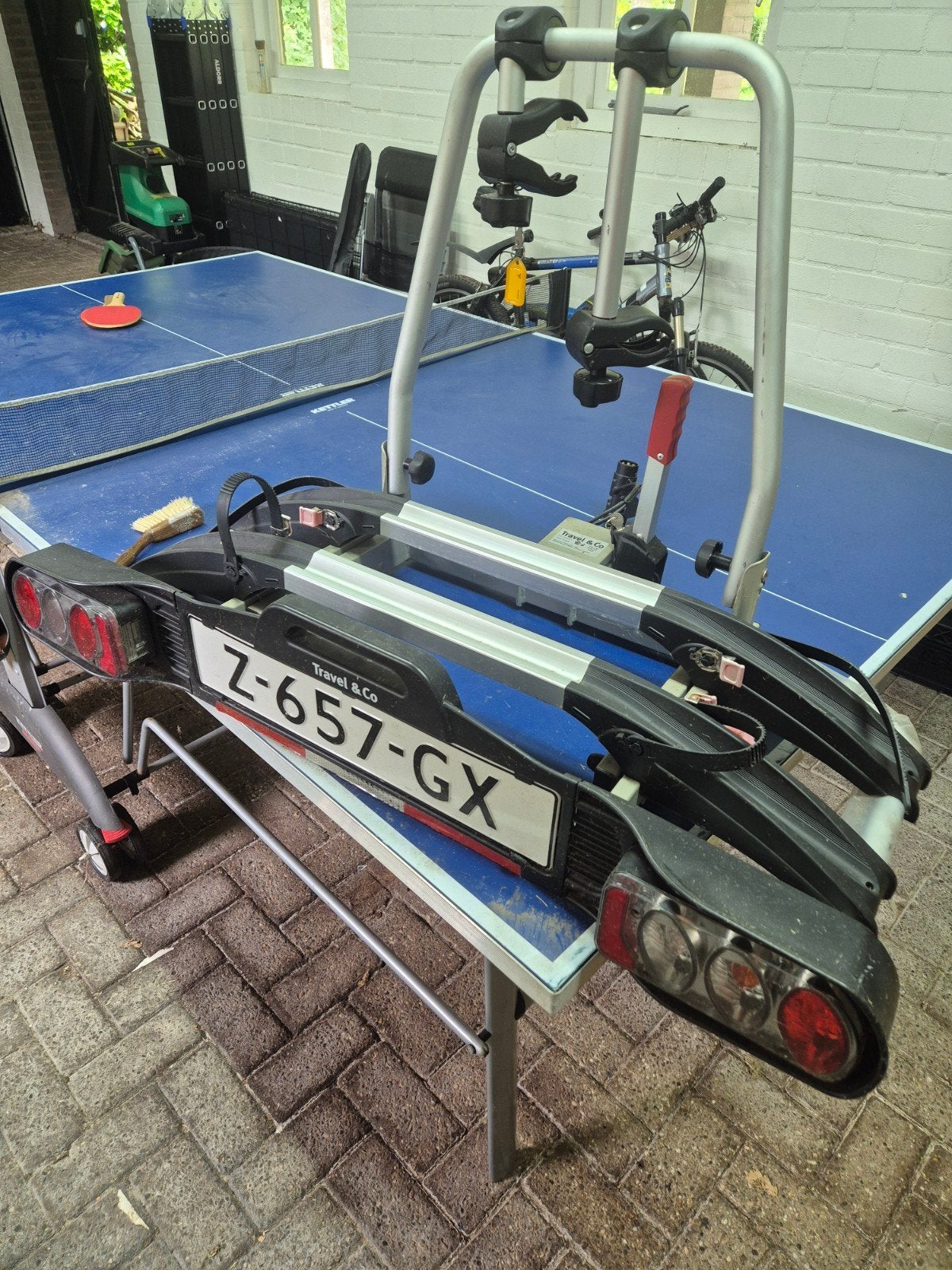 Travel & Co kantelbare fietsendrager II voor 2 fietsen, Ophalen, Zo goed als nieuw, 2 fietsen, Trekhaakdrager
