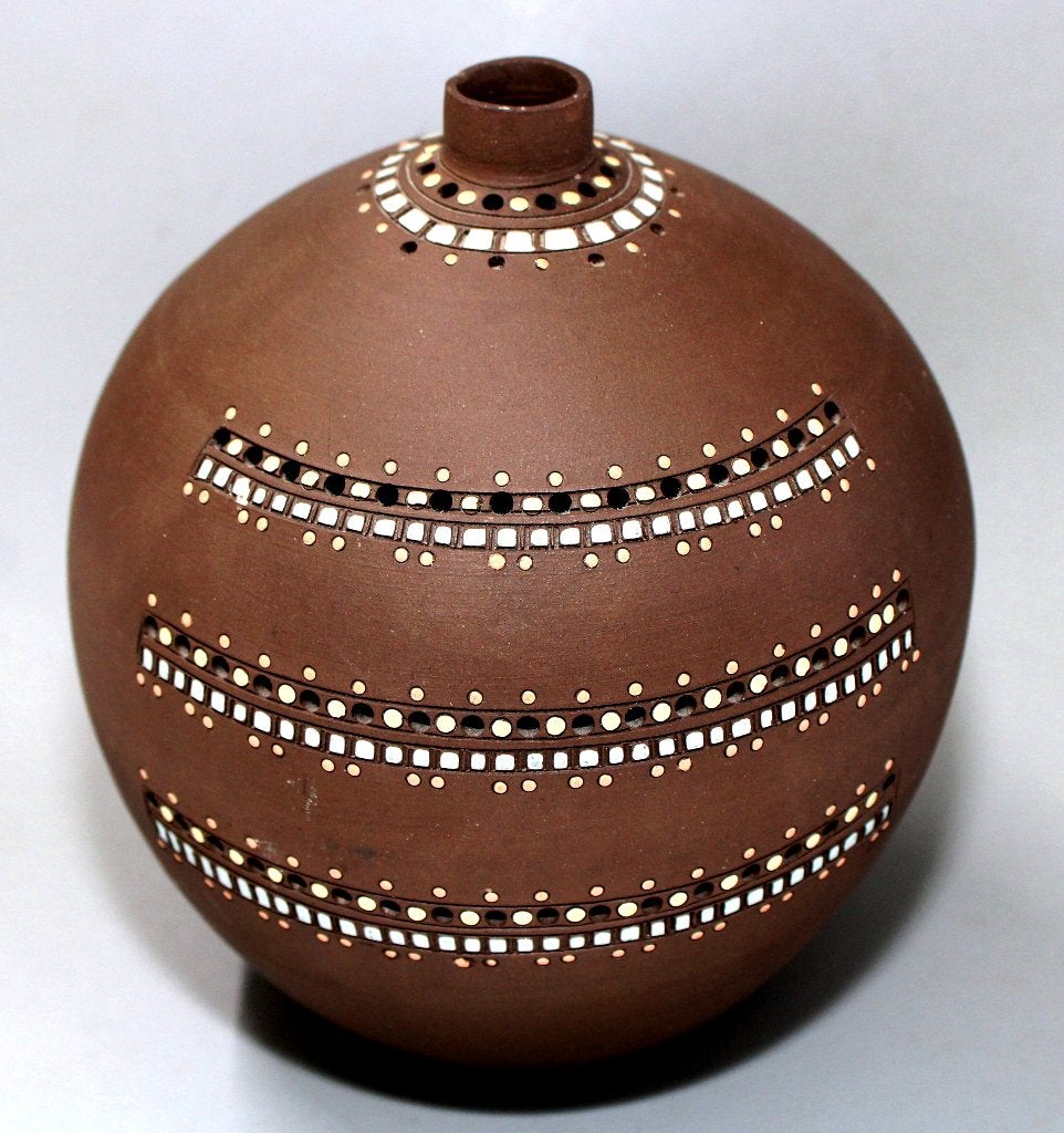 Prachtige Mid-Century Unica Keramische Vaas, Ophalen of Verzenden