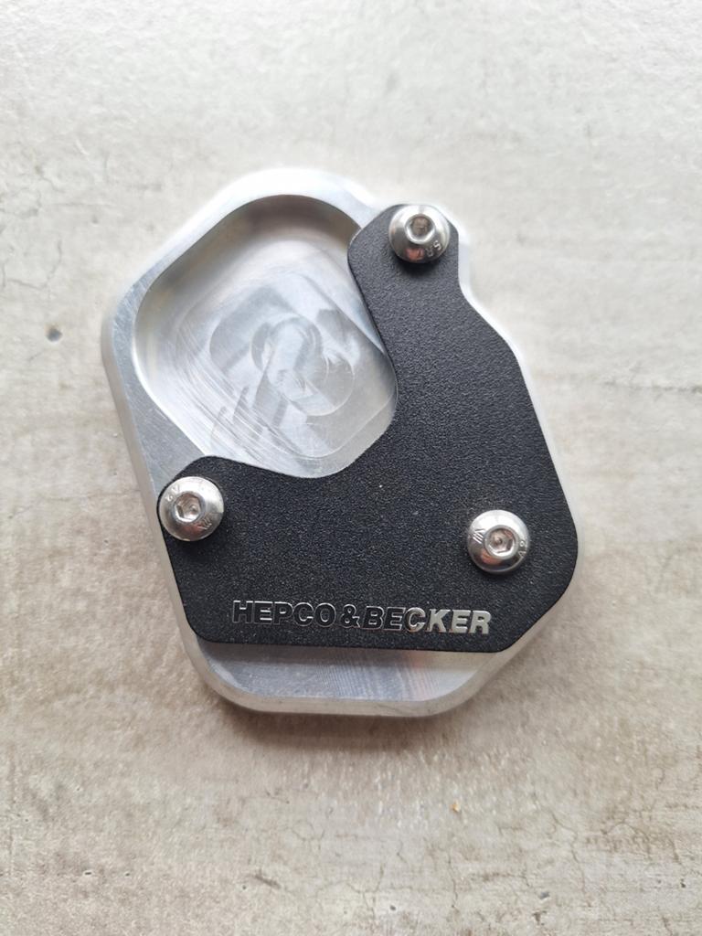 Te koop zijstandaard vergroter voor. Moto Guzzi V85 TT, Ophalen of Verzenden, Gebruikt