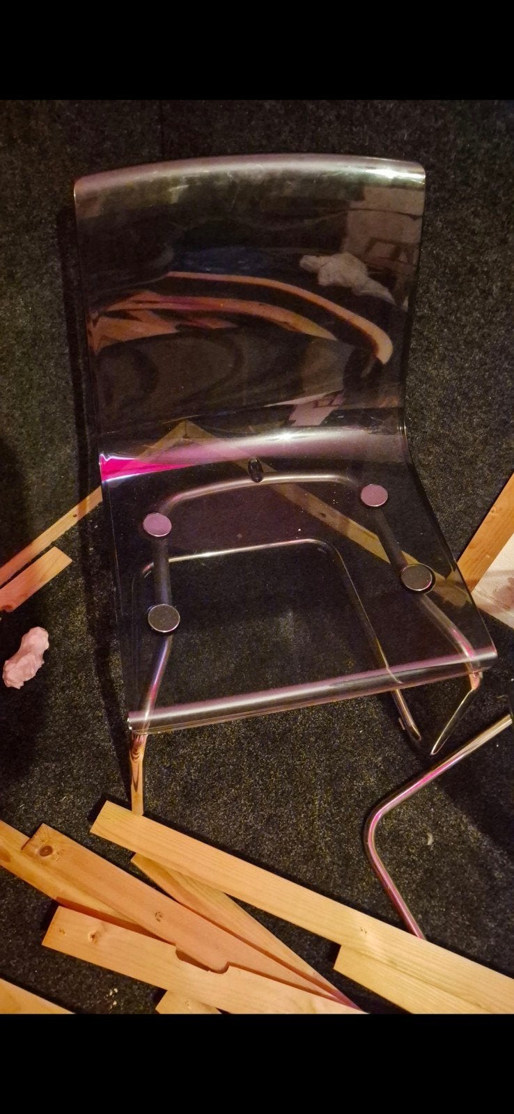 Transparante eetkamerstoel van IKEA, Ophalen, Overige kleuren