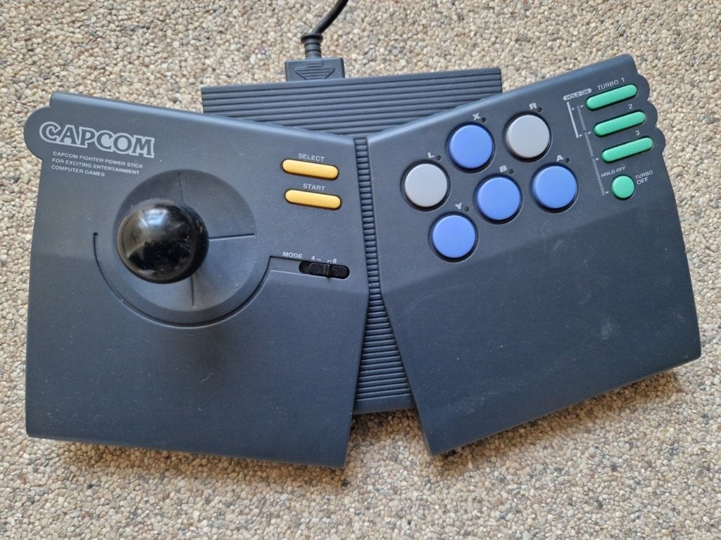 CAPCOM fighter power stick, Spelcomputers en Games, Games | Nintendo Super NES, Gebruikt, 1 speler, Racen en Vliegen, Ophalen of Verzenden