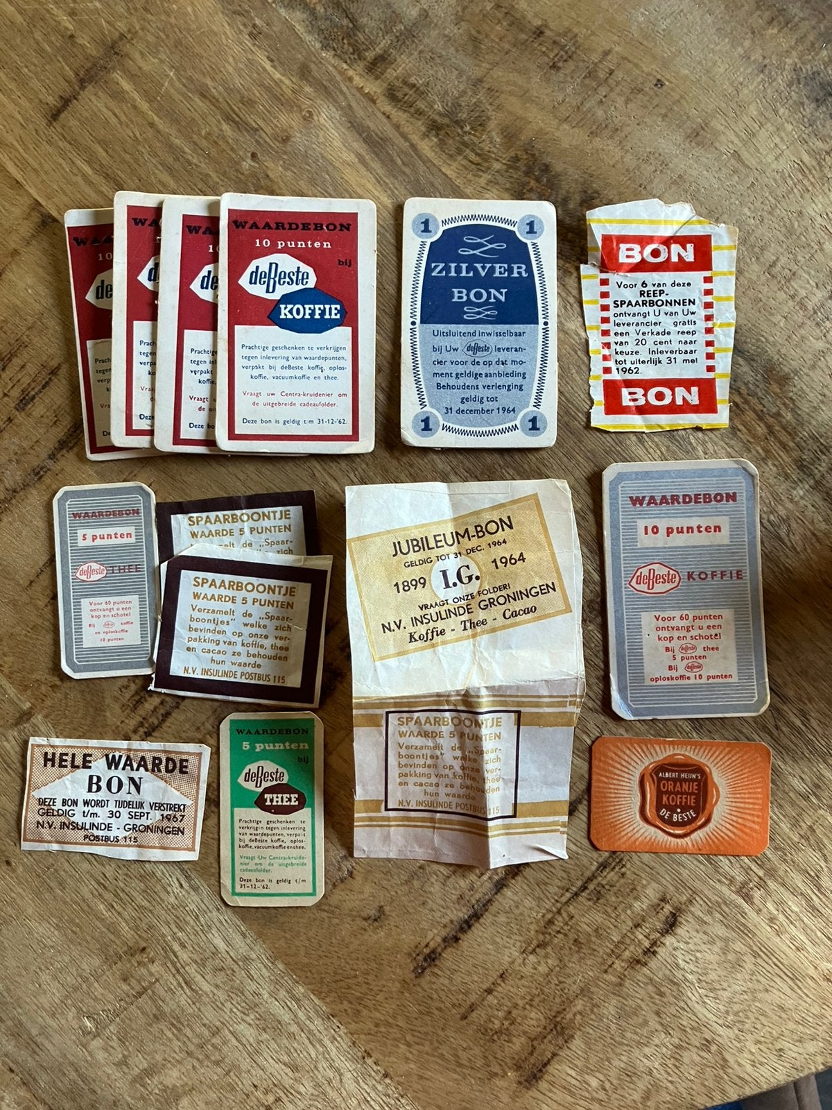 Waardebonnen , De Beste 1962, Ophalen of Verzenden, Koffie of Thee, Zegels, Bonnen of Punten