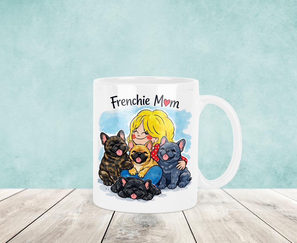 Franse Bulldog Mom Mok - Blond Stijl, Blond Amsterdam, Verzenden, Keramiek, Nieuw