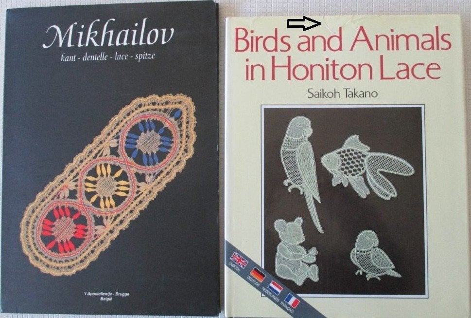 Boeken Kantklossen,Honiton Lace,Mikhailov,’t Apostelientje,, Verzenden, Zo goed als nieuw, Patronen