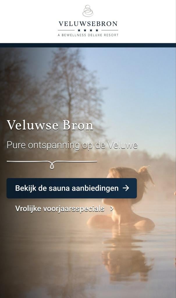 2x Sauna Avond entree Veluwse Bron Emst