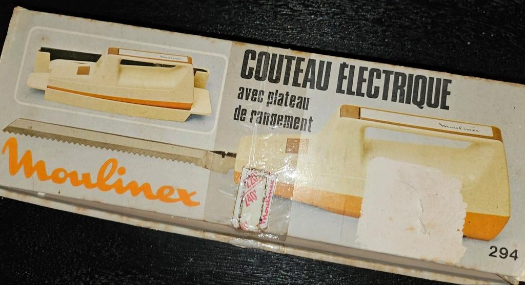 Moulinex Elektrisch Mes - Vintage Keukenhulp, Verzenden, Zo goed als nieuw