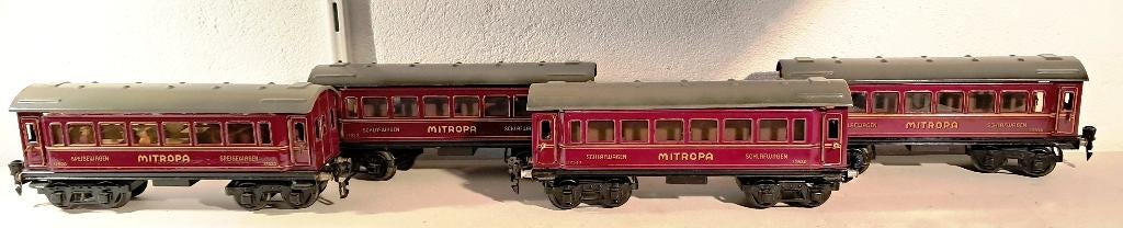 Spoor 0 Marklin 4x mitropa inrichting, lampen, figuren dozen, Ophalen of Verzenden