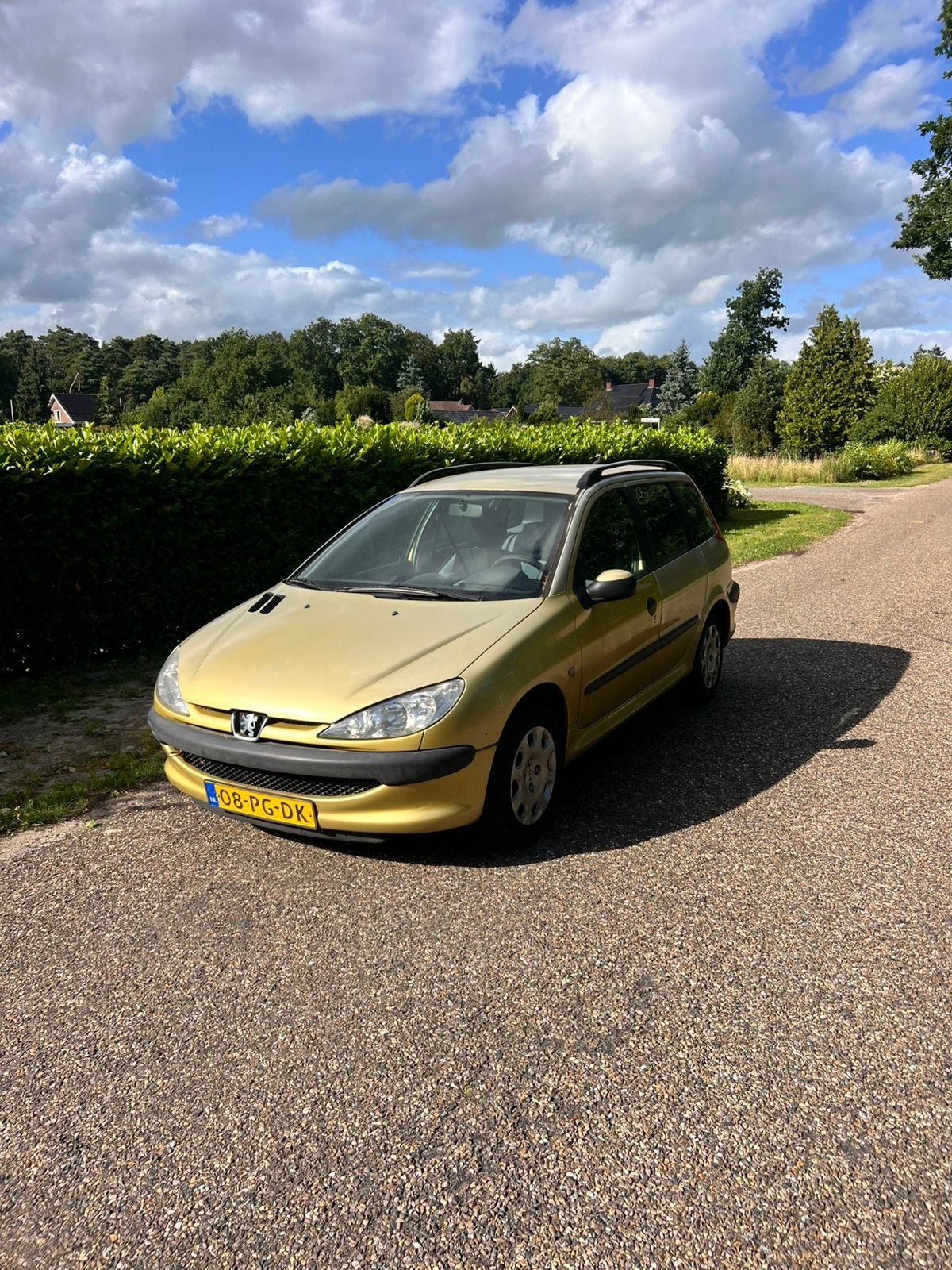 Peugeot 206 1.4 SW XS 2004 Geel, Auto's, Peugeot, Voorwielaandrijving, 4 cilinders, Handgeschakeld, 1100 kg