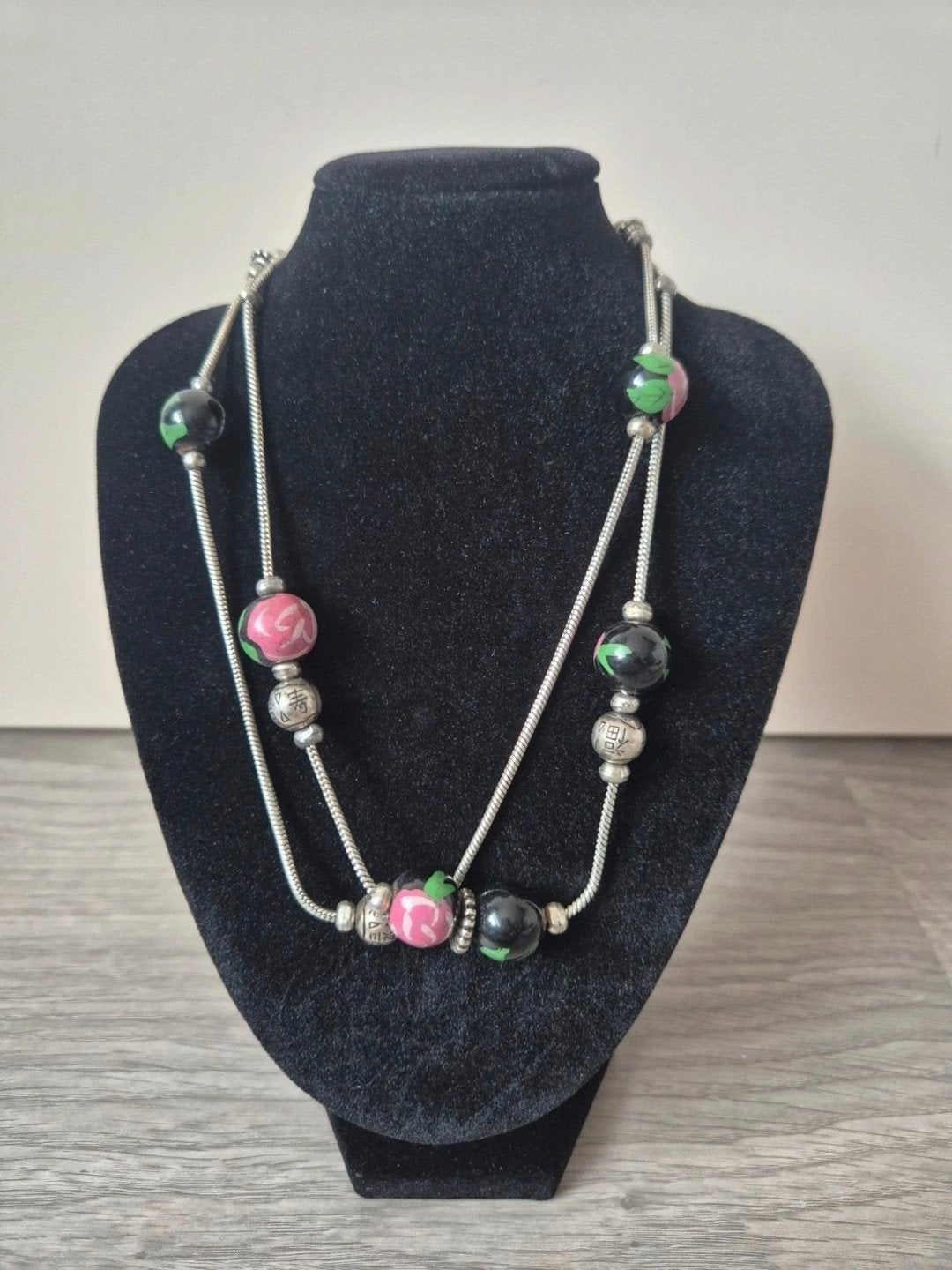 MKM Design Ketting met Kralen - Nikkelvrij, Ophalen of Verzenden, Zo goed als nieuw, Zilver, Overige materialen