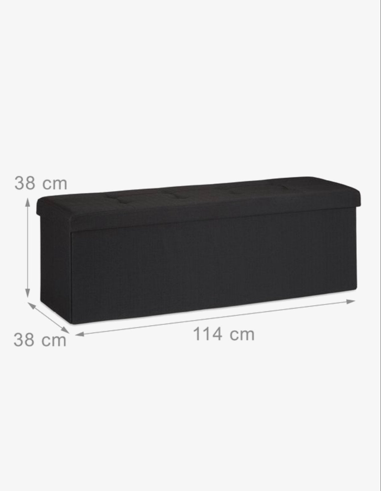 Nieuwe Opbergbank / Hocker van Linnen - 140L, Minder dan 75 cm, Nieuw, Ophalen of Verzenden, Minder dan 150 cm