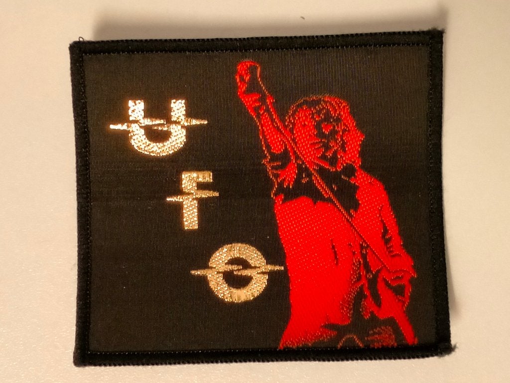 UFO Phil Mogg vintage patch metal embleem rock hardrock, Ophalen of Verzenden, Nieuw, Kleding