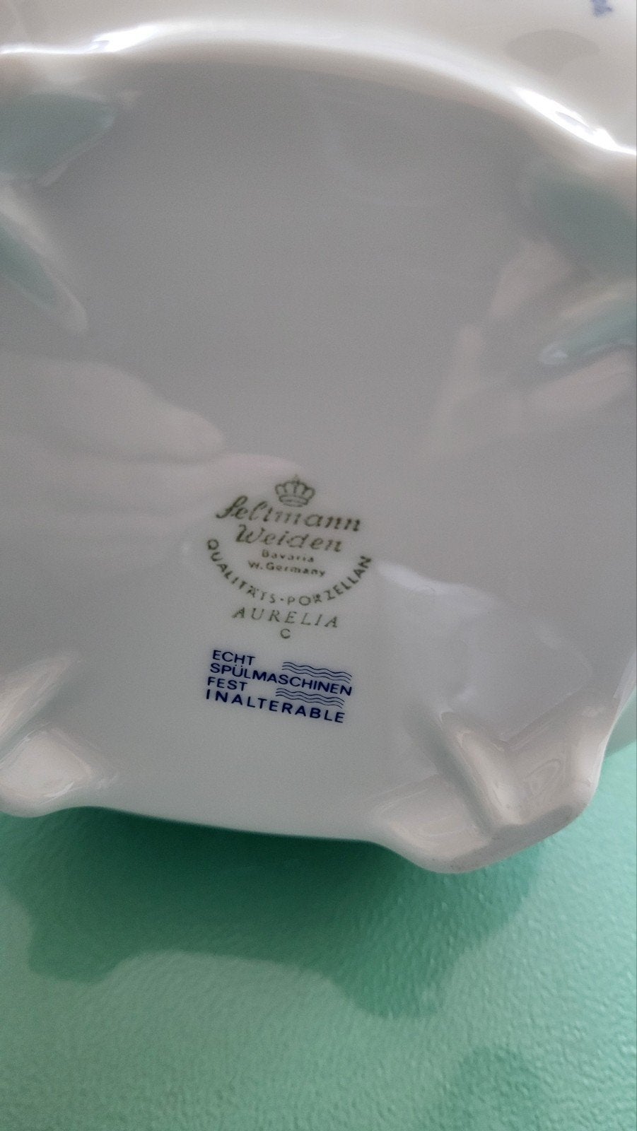 apart vintage servies  (8 delen) blauwwit met hoekige kanten, Huis en Inrichting, Overige merken, Klassiek, Ophalen of Verzenden
