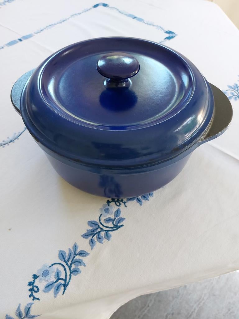Gietijzeren braadpan.  24 cm, Ophalen of Verzenden, Gebruikt, Gietijzer, Koekenpan of Braadpan