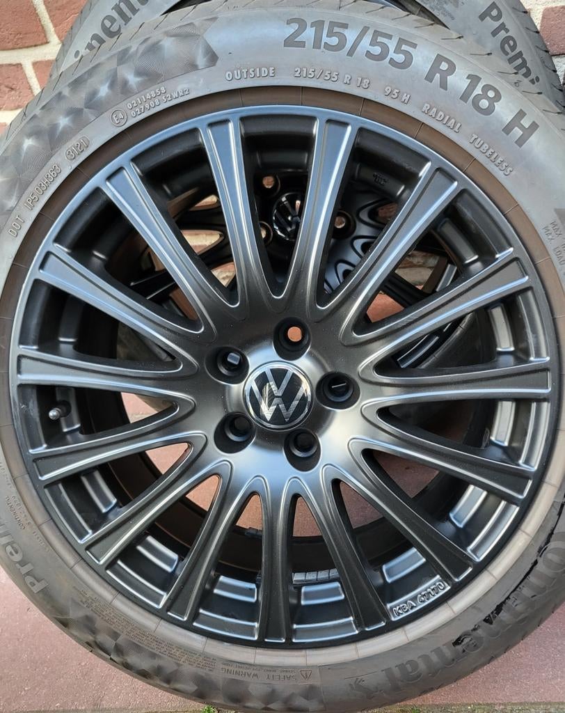 18 inch VW ID.3 Velgenset met zomerbanden 5x112, Auto-onderdelen, Banden en Velgen, 18 inch, 215 mm, Banden en Velgen, Nieuw