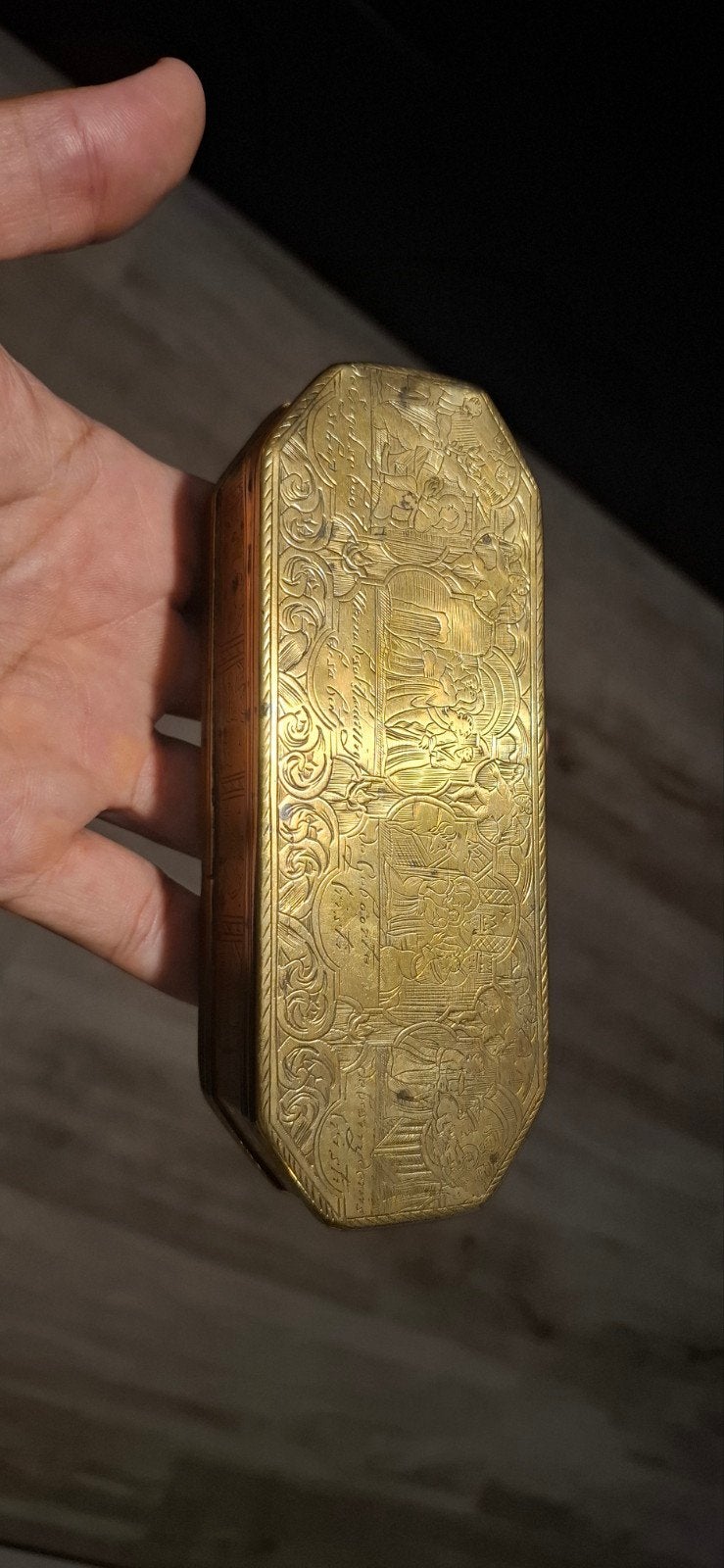 antieke tabaksdoos, Ophalen of Verzenden