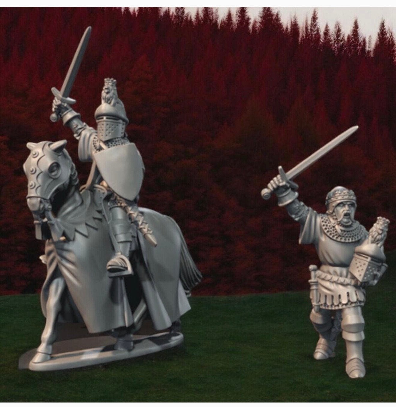 Edward The Black Prince 28mm Medieval Miniatures wargaming, Hobby en Vrije tijd, Figuurtje(s), Nieuw, Ophalen of Verzenden, H