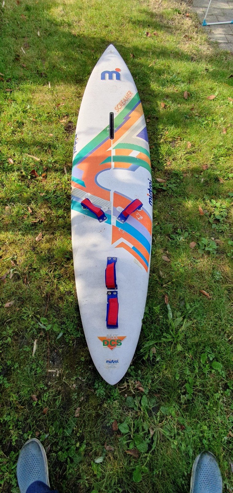 Mistral Screamer, Watersport en Boten, Ophalen, Met giek, Zo goed als nieuw, Plank
