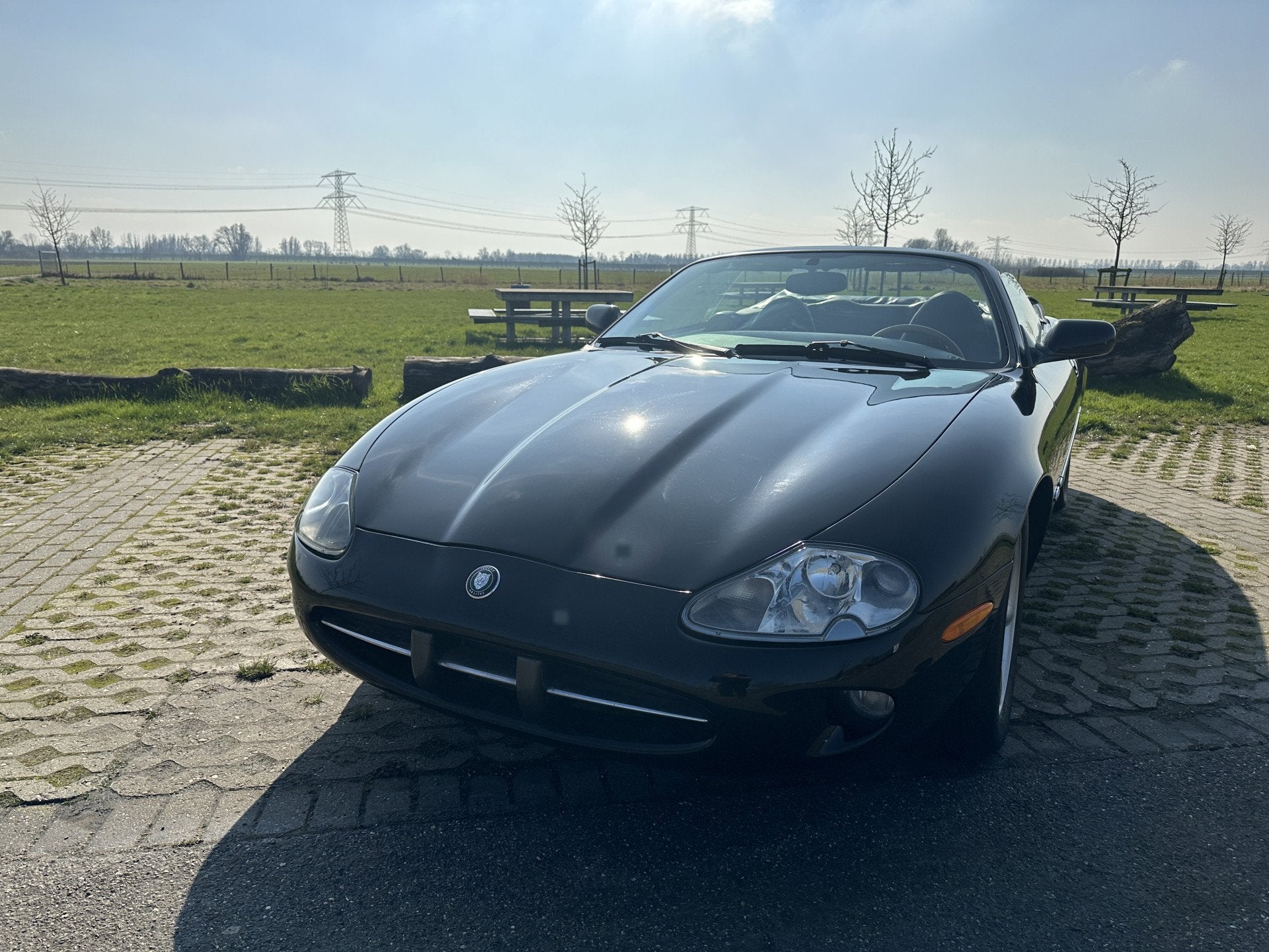 Jaguar XK8 4.0 V8 Convertible (bj 1998, automaat), Automaat, Lederen bekleding, Achterwielaandrijving, Zwart