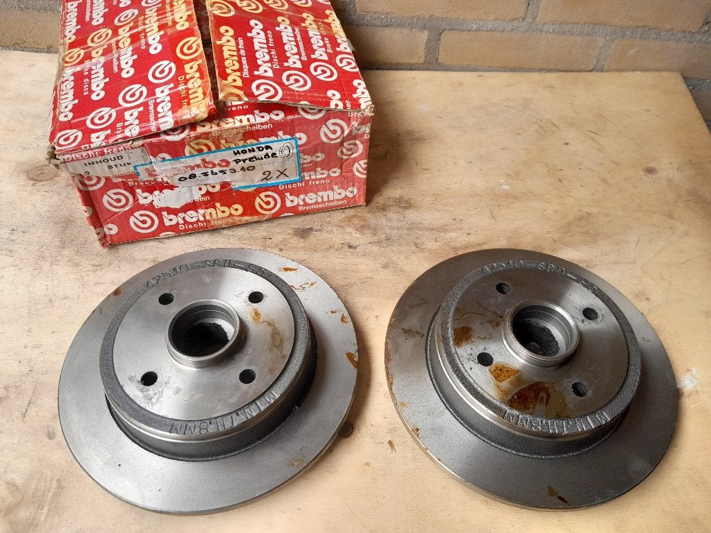 BREMBO SET REMSCHIJVEN - NIEUW - HONDA PRELUDE II + III, Verzenden, Nieuw, Honda