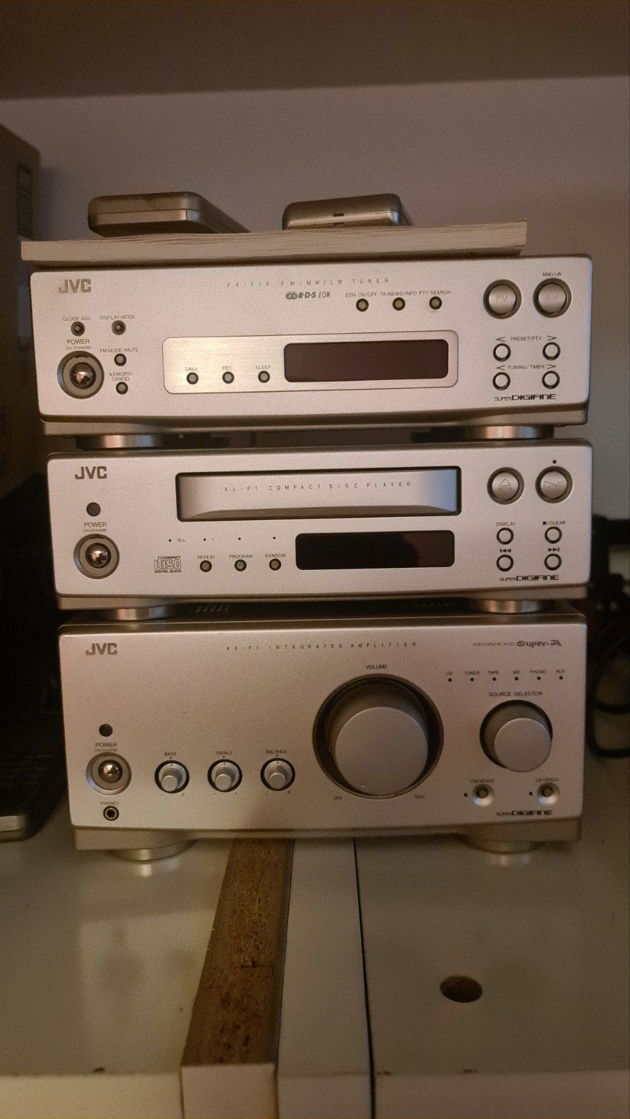 JVC Digifine Mini Set met Technics SB-F880 Luidsprekers, Ophalen