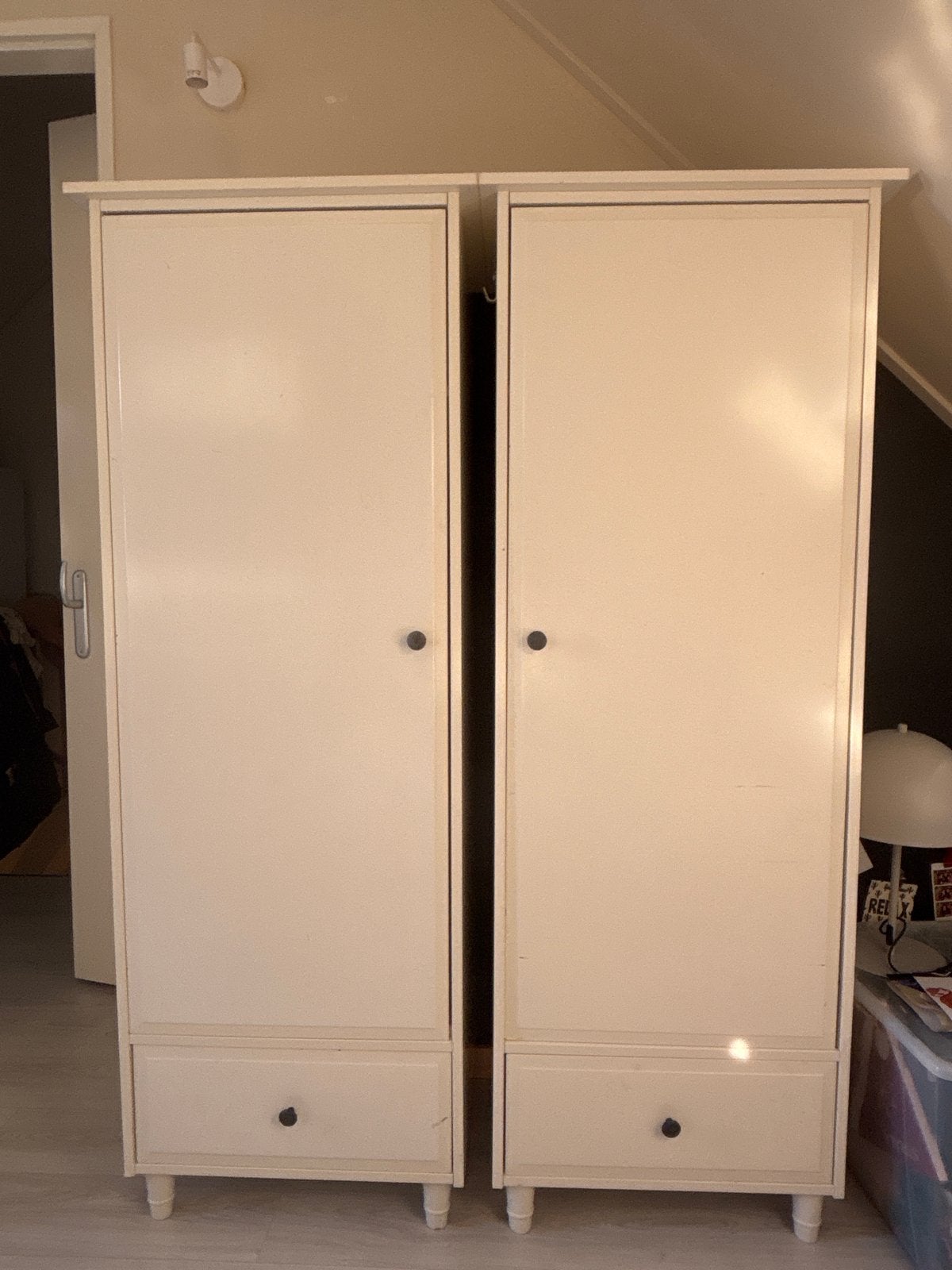 2x IKEA Hemnes Kasten - Wit, Ophalen, Gebruikt, 50 tot 100 cm, Met lade(s)