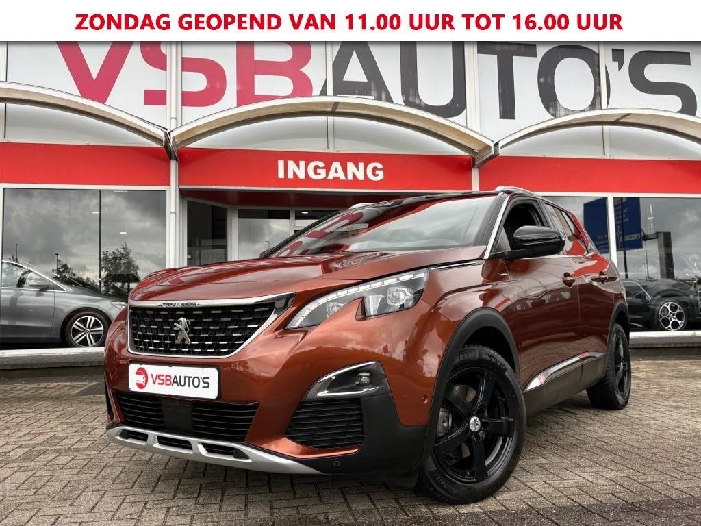 Peugeot 3008 1.2 PURETECH GT LINE . PANO NAVI CAMERA EL. ACH, USB, Gebruikt, 1199 cc, Bedrijf