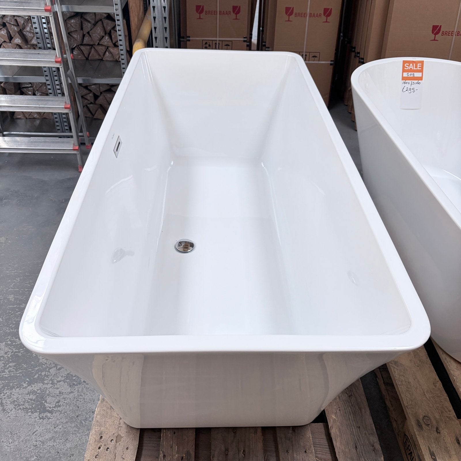 Rechthoekig ligbad van 170x76x60cm Bad nr510, Ophalen of Verzenden, Nieuw