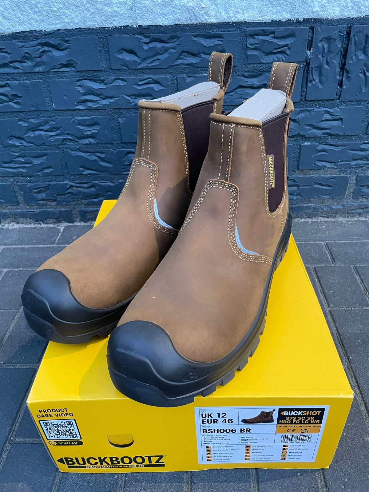 Maat 42 t/m 46 Nieuwe Buckbootz Werkschoenen, Ophalen of Verzenden, Nieuw, Bruin, Werkschoenen