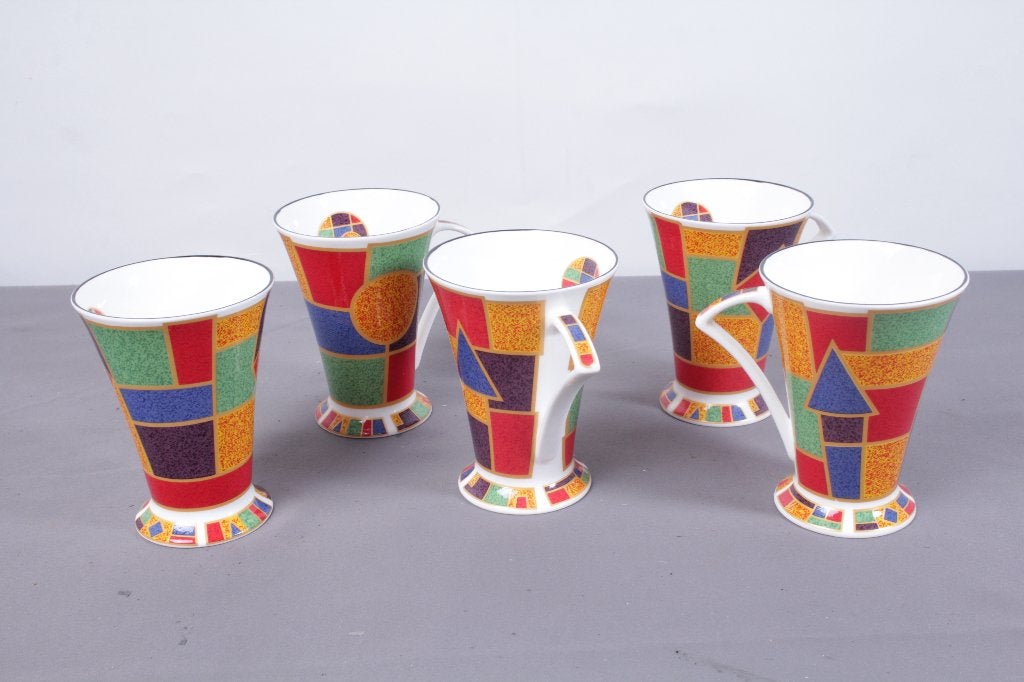 G08 Staffordshire Tableware Bauhaus Mokken, Ophalen of Verzenden, Zo goed als nieuw, Modern, Kop(pen) en/of Schotel(s)