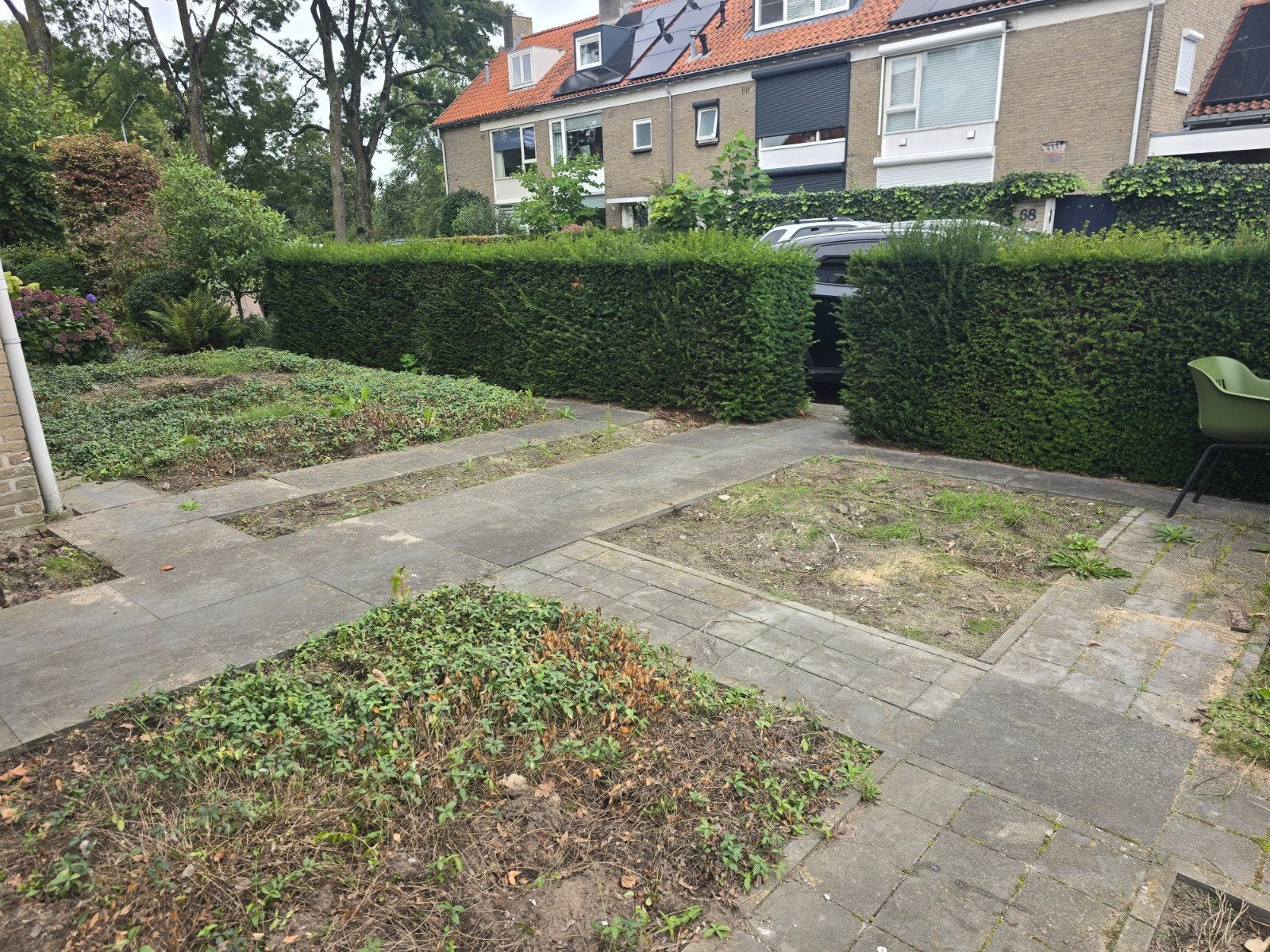 Partij natuurstenen terrastegels 44 m², Tuin en Terras, Ophalen, Gebruikt, Natuursteen, Terrastegels