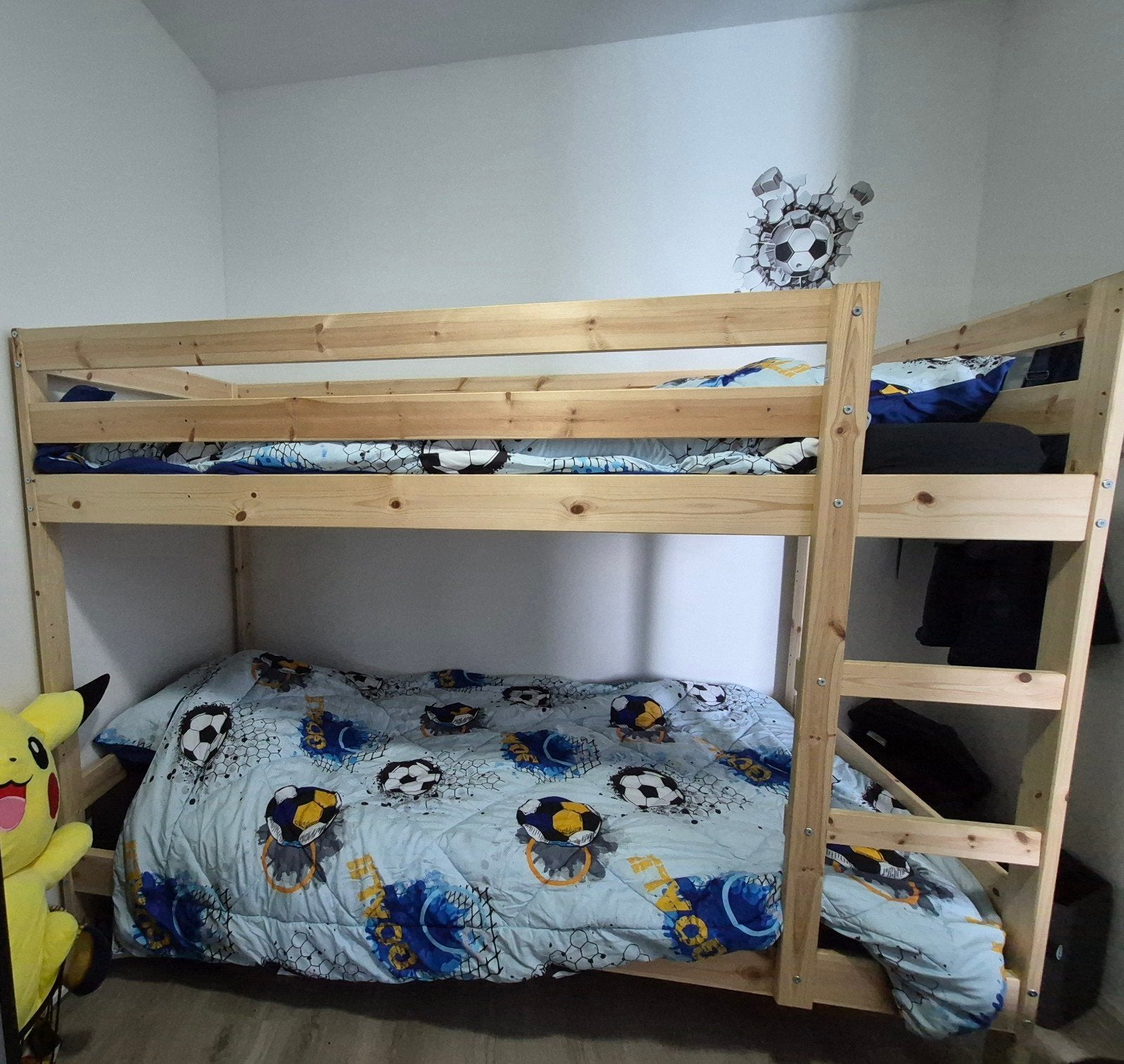 IKEA Stapelbed met 2 schuimmatrassen, Ophalen, 90 cm, Tweepersoons, Zo goed als nieuw