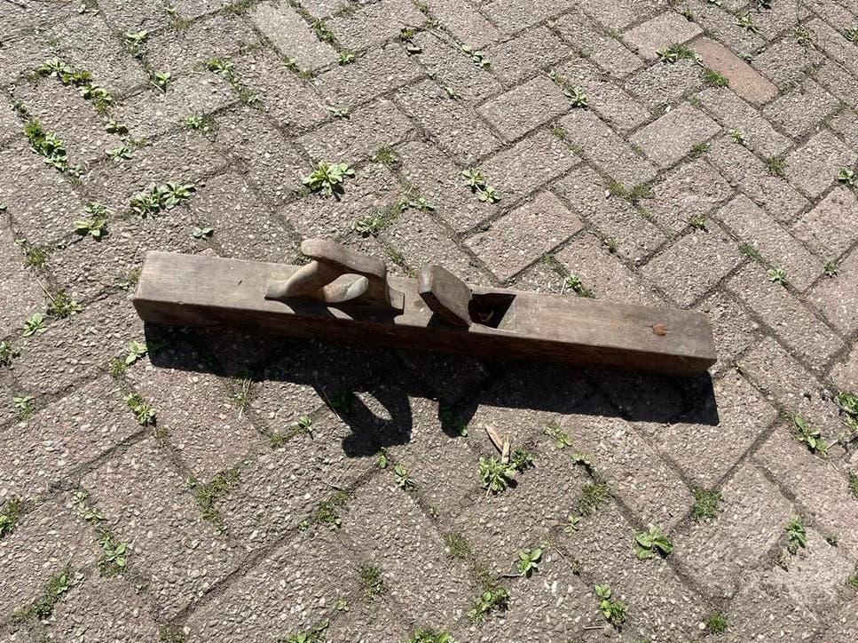 houten schaaf blokschaaf, Ophalen