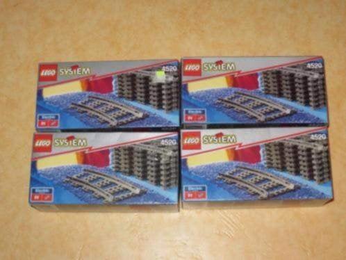 Lego 4520 9 volt trein bochten nieuw, City, Lego, Nieuw, Ophalen of Verzenden