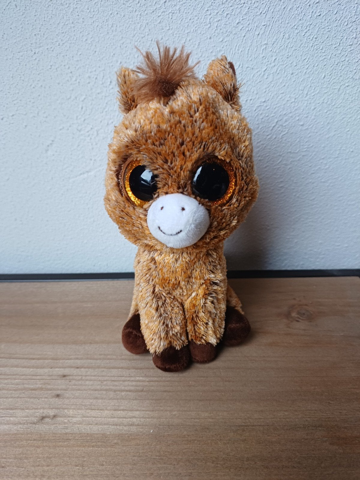 Ty knuffel Harriel met glitterogen - Zo goed als nieuw, Paard, Overige karakters, Ophalen of Verzenden, Klein (minder dan 20 cm)