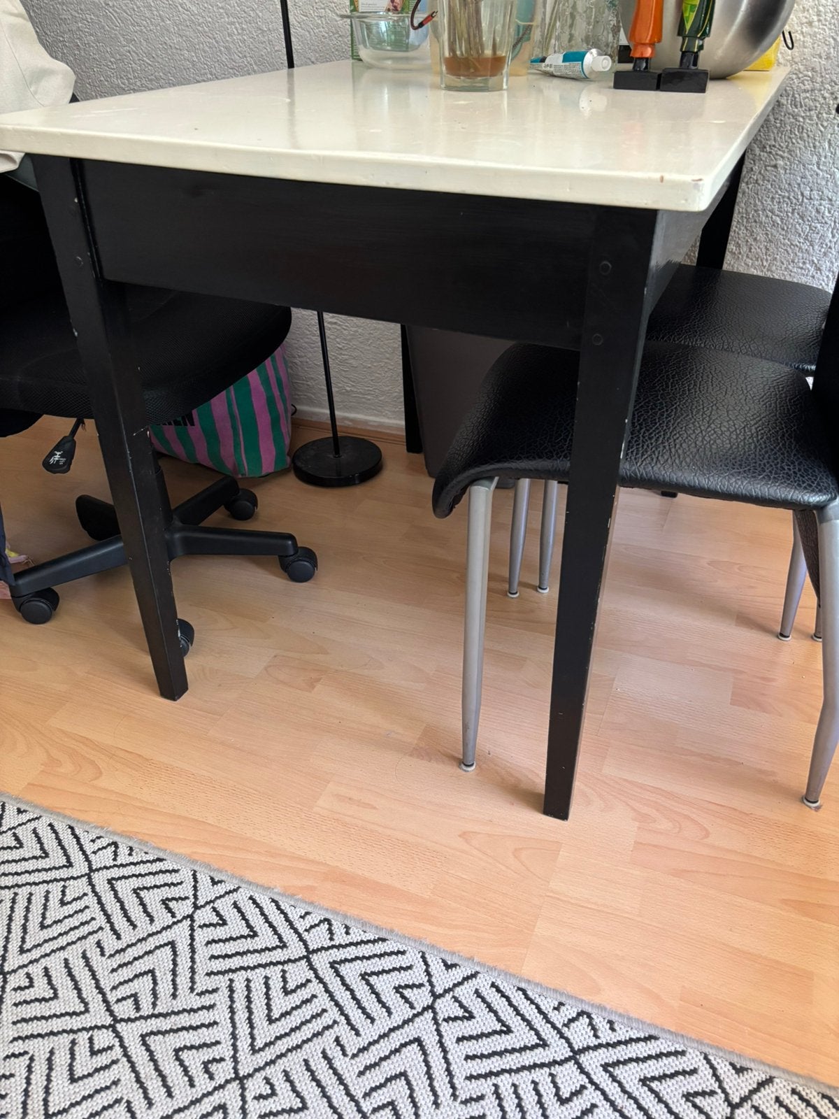 Houten tafel, Ophalen, Gebruikt, 100 tot 150 cm, 50 tot 100 cm