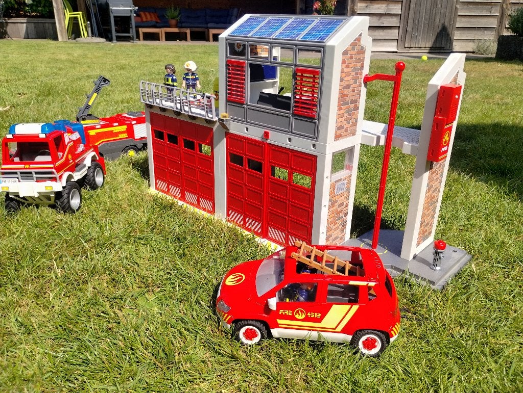 Playmobile brandweer set, Ophalen, Gebruikt, Complete set, Voertuig