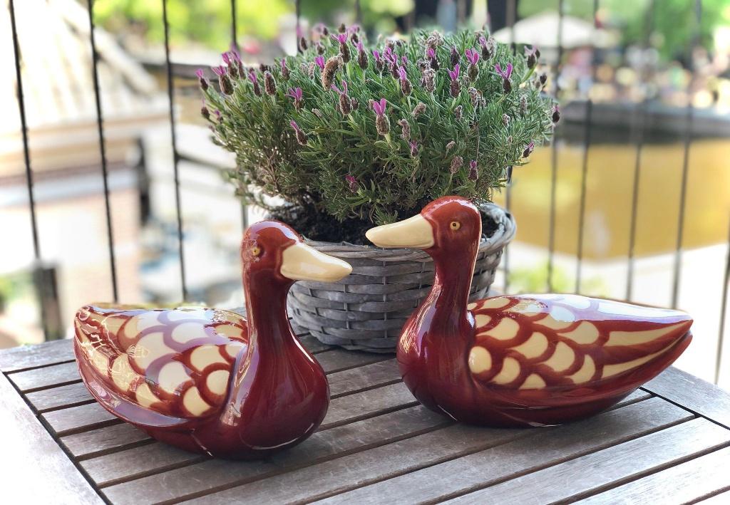 Vintage Italiaanse Bellini Keramiek Set 2 Eenden, Ophalen of Verzenden