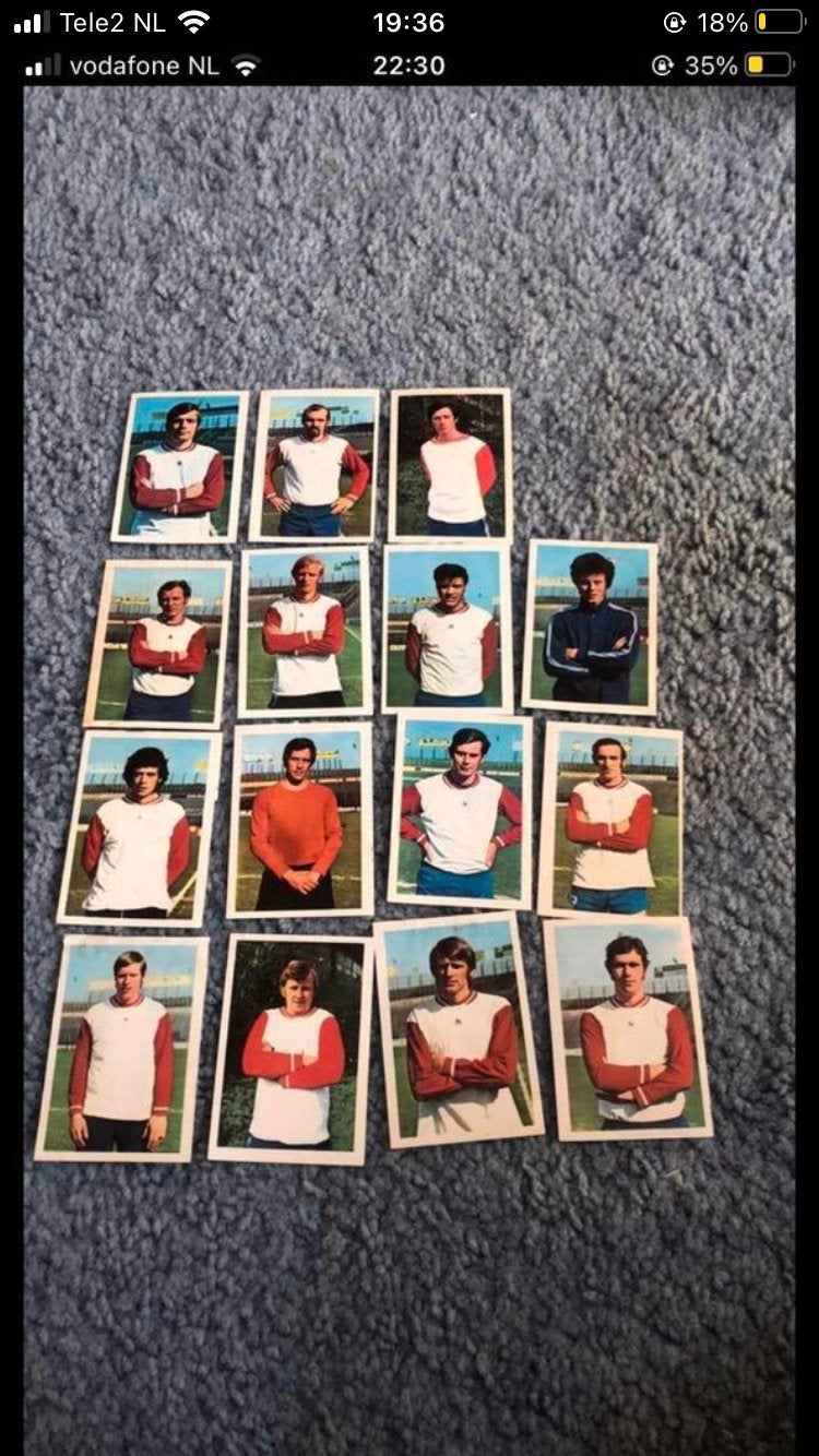 Fc utrecht panini vanderhout 1971-1972, Ophalen of Verzenden, Gebruikt, F.C. Utrecht, Poster, Plaatje of Sticker