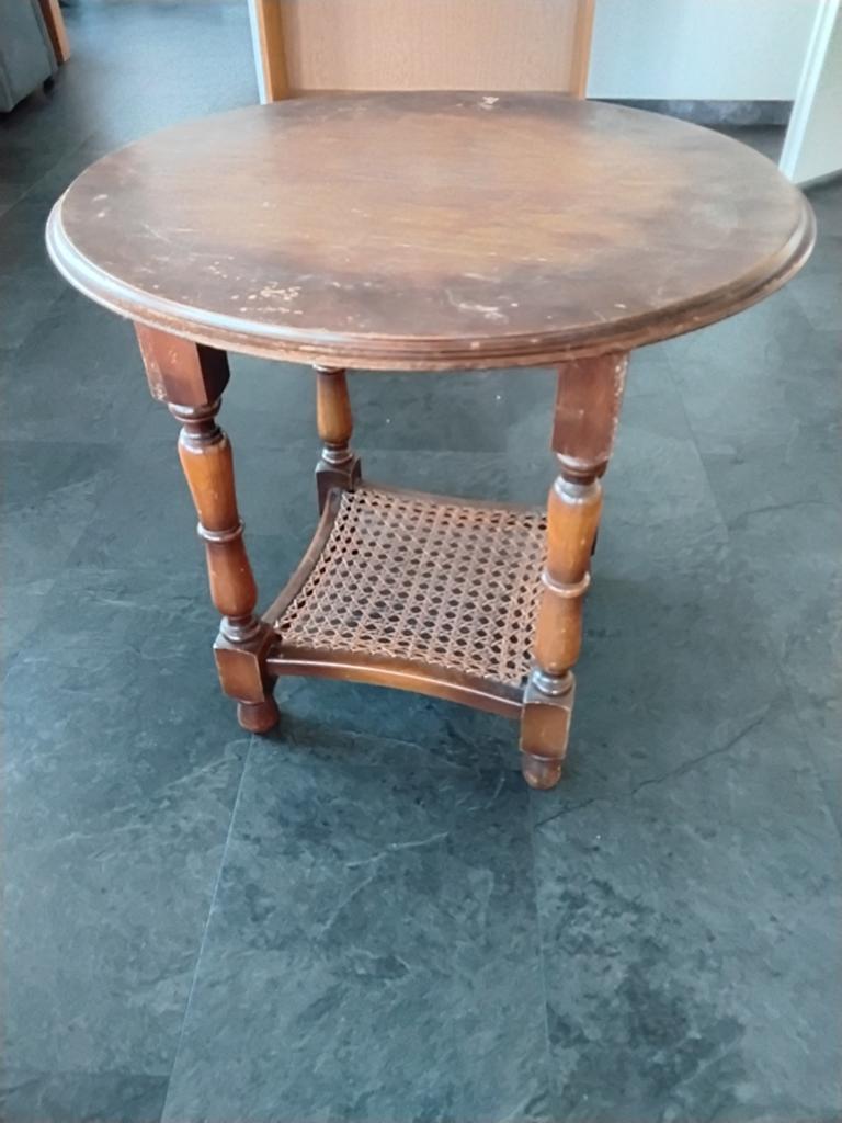 Ronde tafel, Huis en Inrichting, Gebruikt, Typisch vijftiger jaren, Rond, 55 tot 75 cm