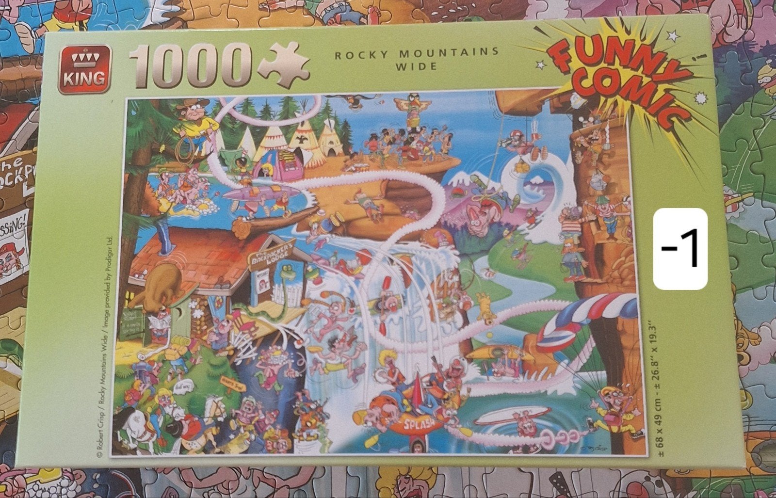 Leuke puzzels King Comic Collection 1000 stukjes, Ophalen of Verzenden, 500 t/m 1500 stukjes, Zo goed als nieuw, Legpuzzel