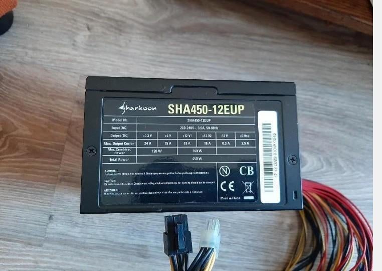 Sharkoon 450 watt voeding power supply, Ophalen, Zo goed als nieuw