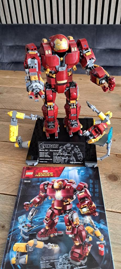 Lego Marvel Hulkbuster 76105 "lees de tekst", Kinderen en Baby's, Speelgoed | Bouwstenen, Zo goed als nieuw, Ophalen of Verzenden