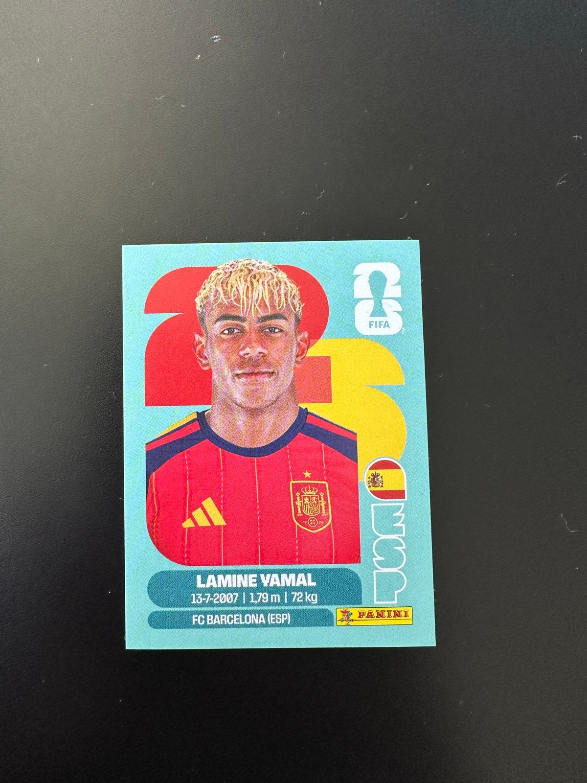 Panini WK2026 Sticker Lamine Yamal - FC Barcelona ESP, Ophalen of Verzenden, Nieuw, Sticker