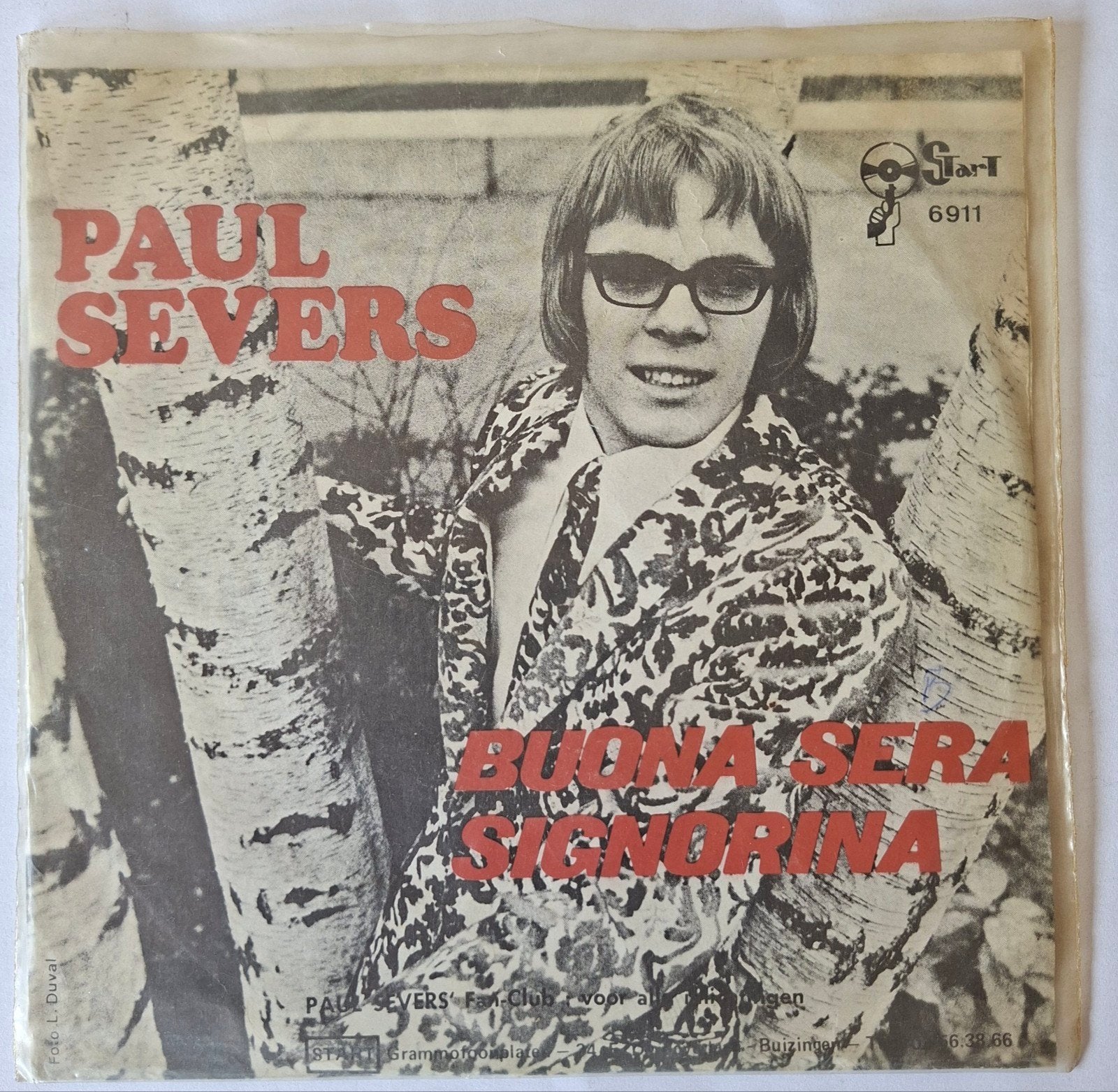 Paul Severs      Buona Sera Signorina, Ophalen of Verzenden, Gebruikt, Pop
